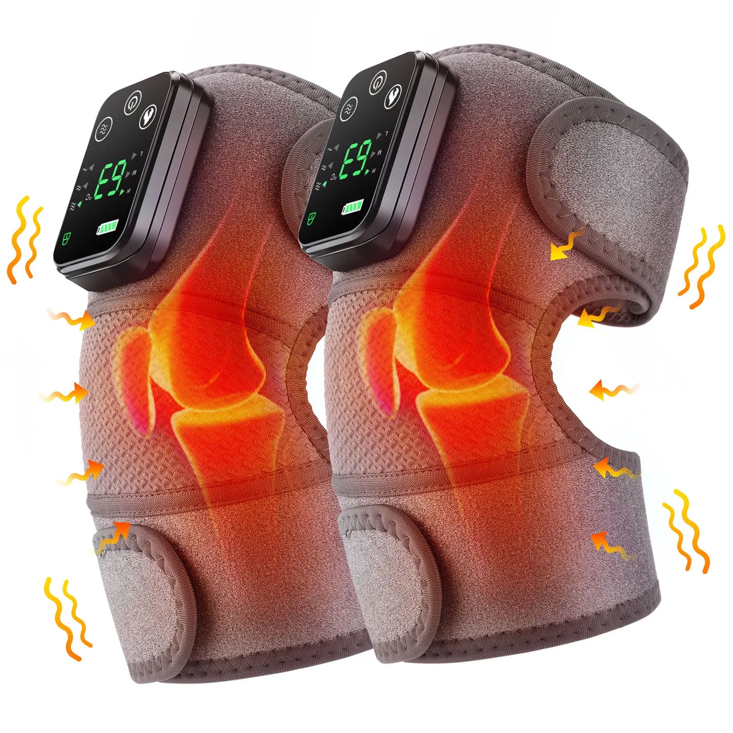 Helicare - Masajeador de Rodilla Inteligente con Calor y Vibración